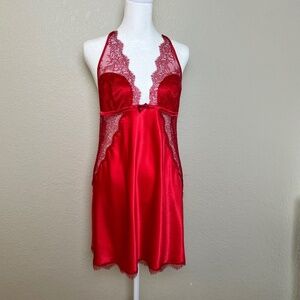 *FIRM PRICE* Victoria’s Secret Satin and Lace Side Cut-Out Y2K Slip Dress